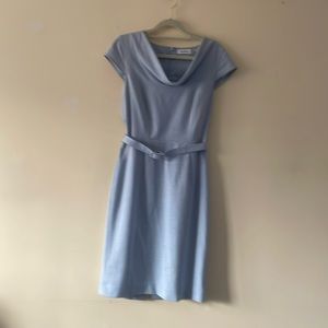Calvin Klein Size 2P Light blue Business Belt Dress Lightly worn. Smoke/pet free